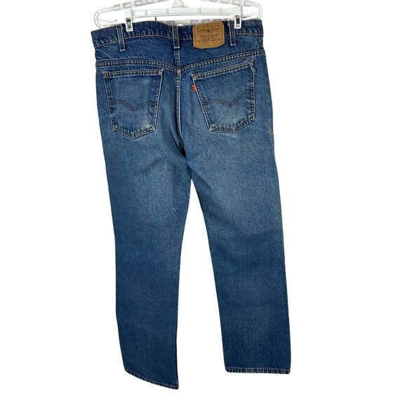 Levis 501 Original Fit Mens Jeans 36x32 Blue Denim Straight Leg - Picture 7 of 7